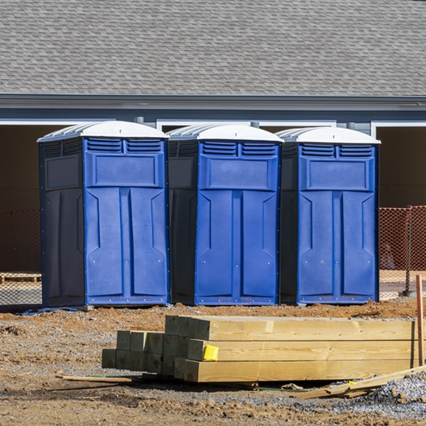 what is the expected delivery and pickup timeframe for the portable toilets in North Eagle Butte